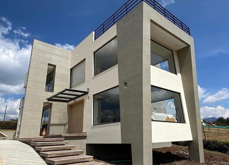 Fachada en microcemento