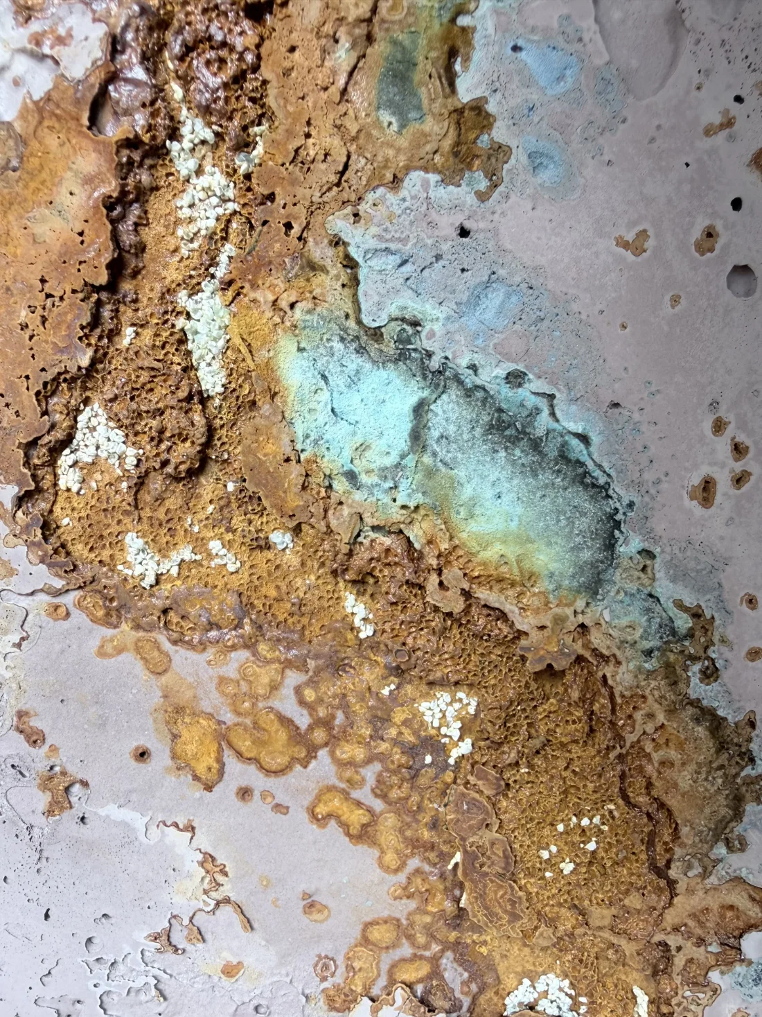 Visos dorados — detalle de materialidad