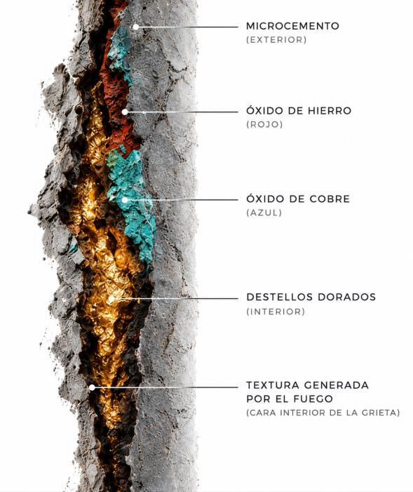 Detalle de la grieta de Fractura